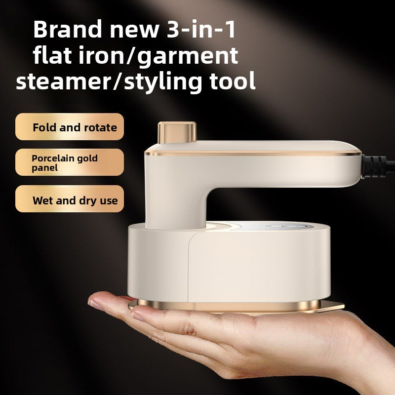 2-in-1 handheld garment steamer and travel iron – view 4